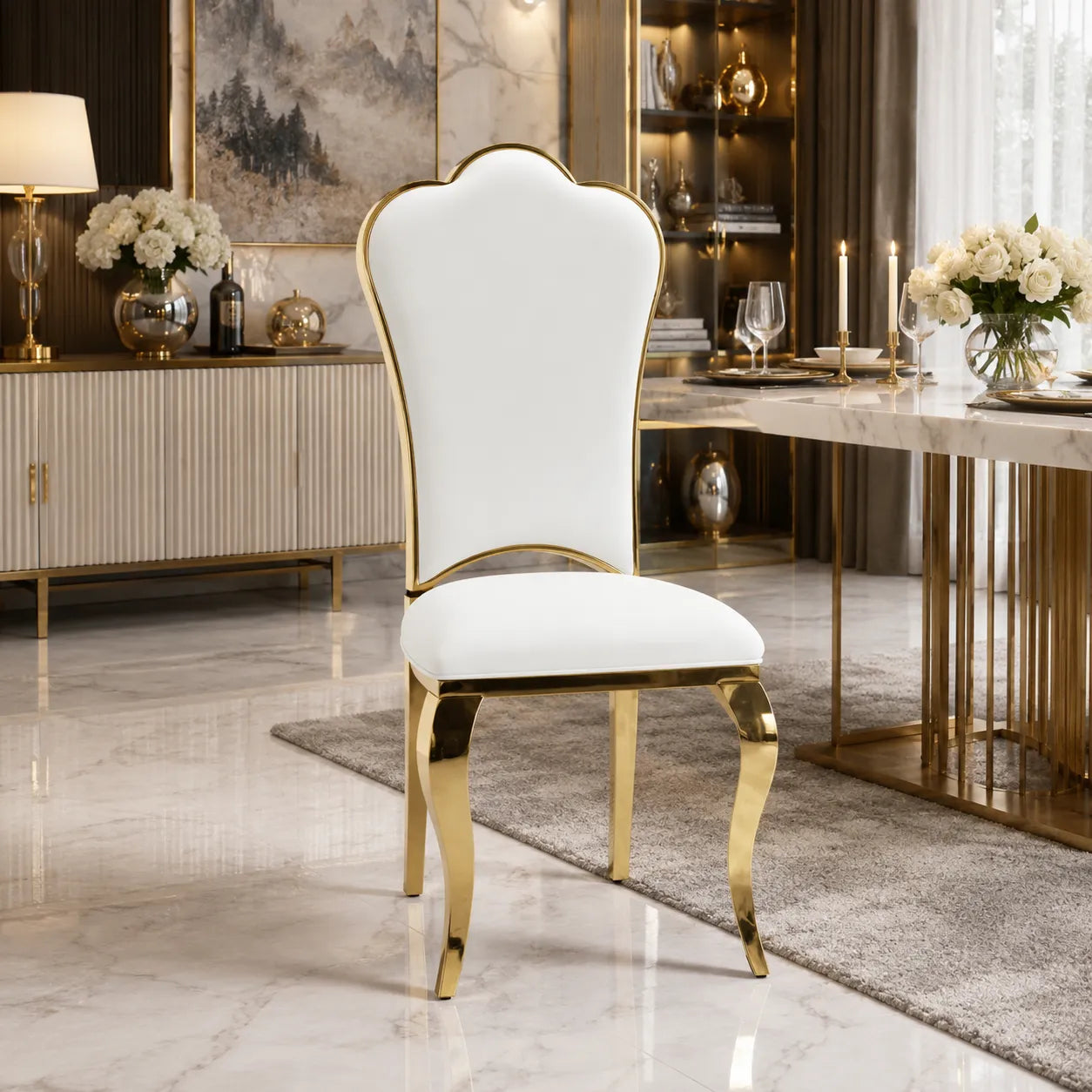 Chaises Sakura Gold Simili