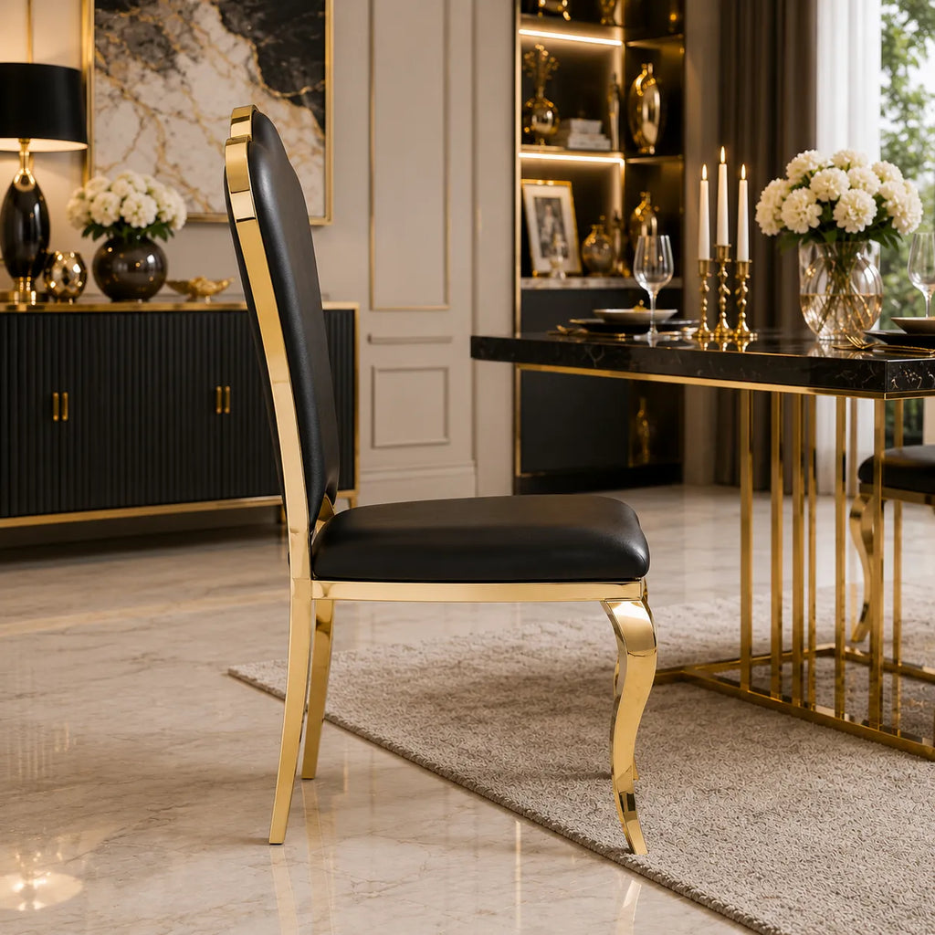 Chaises Sakura Gold Simili