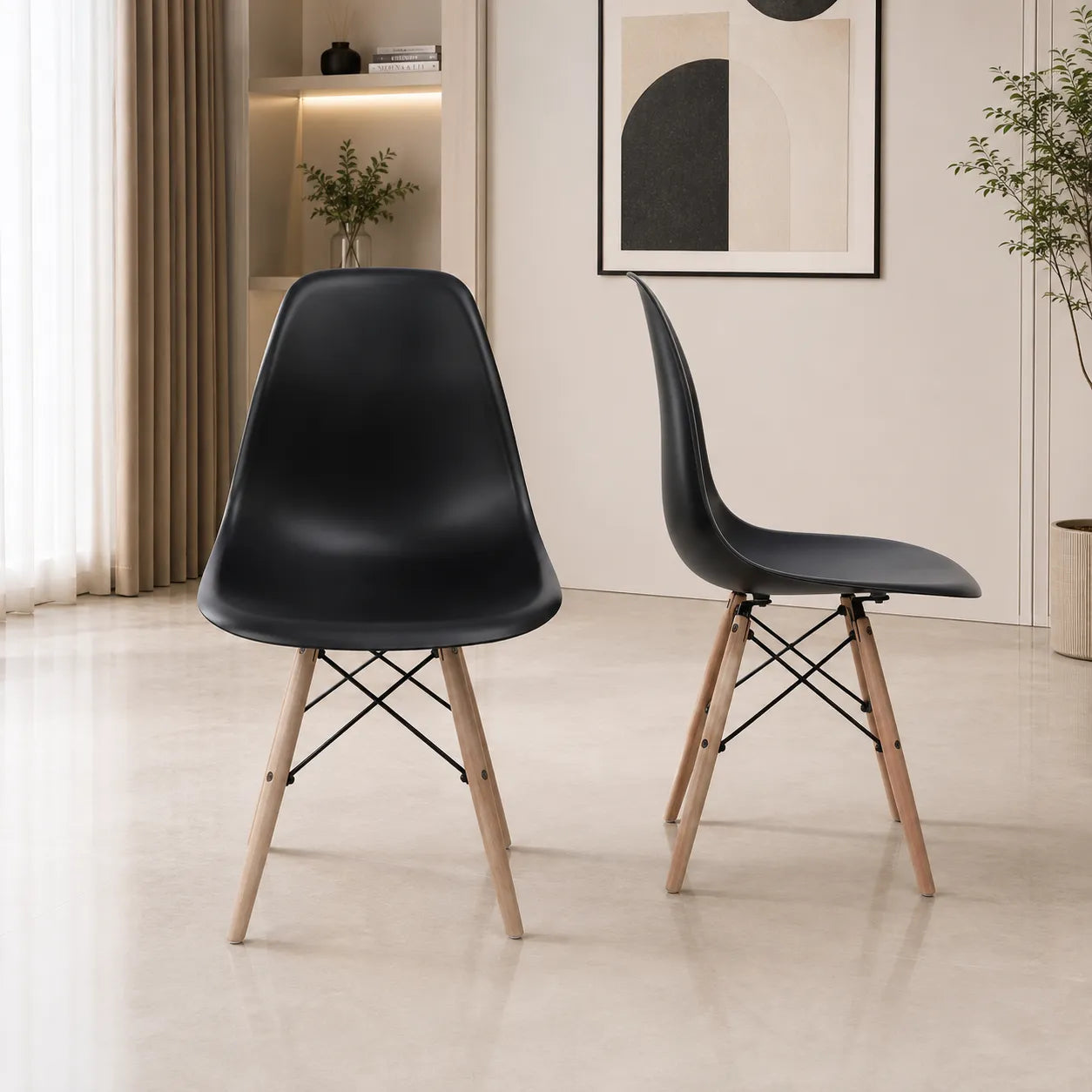 Chaises Scandinaves de Salle à Manger – Lot de 4