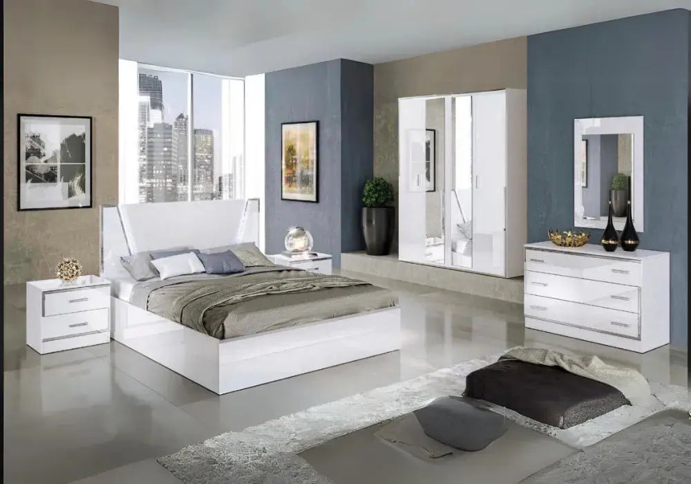 Chambre Elegance Avec sommier Swedzo-Meuble