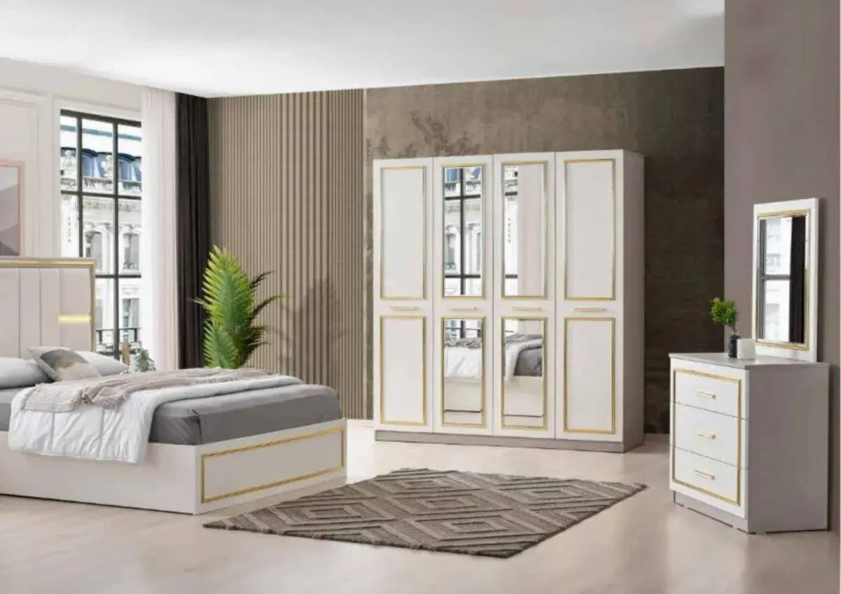 Chambre complète Paris avec sommier Swedzo-Meuble
