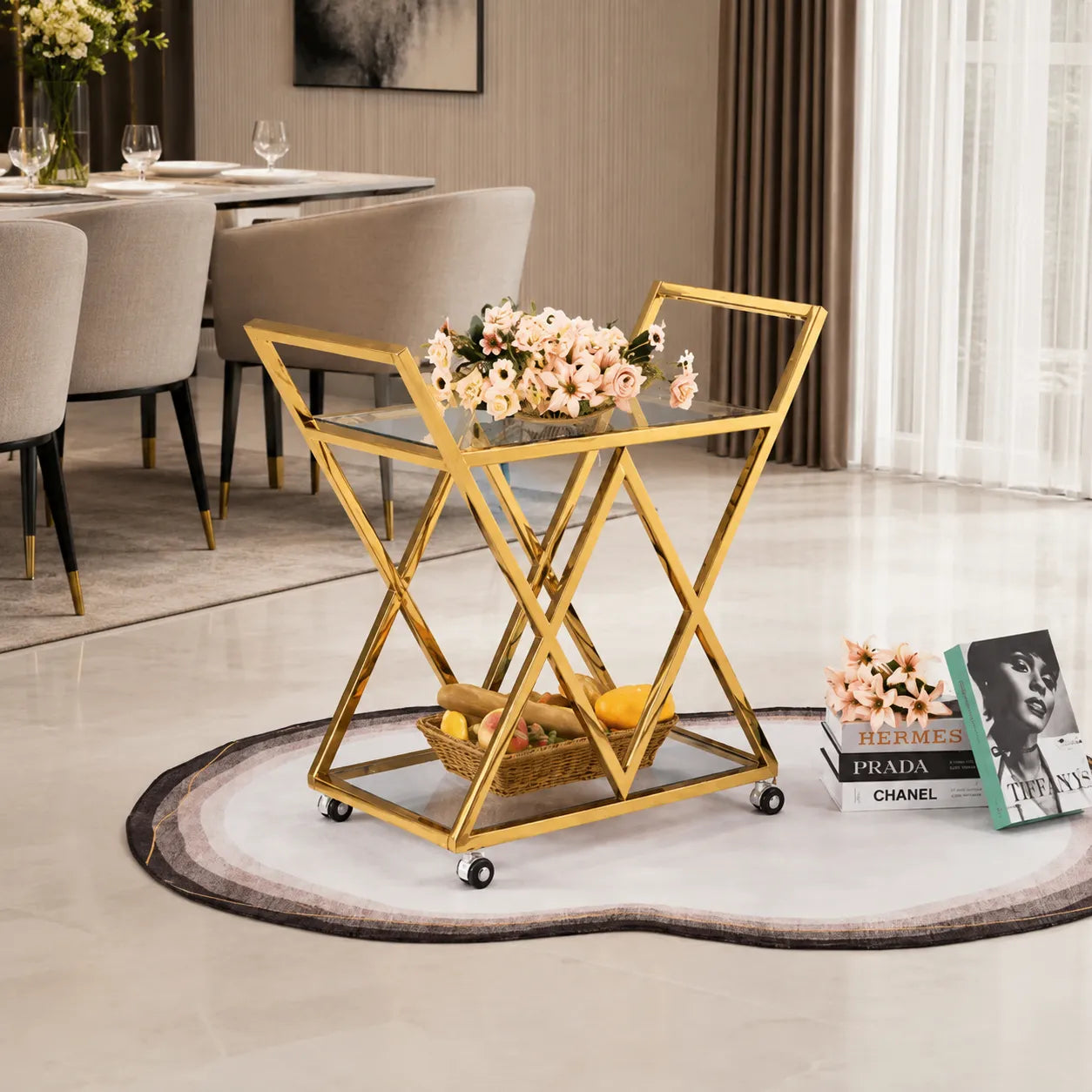 Chariot Triangle Gold Transparent