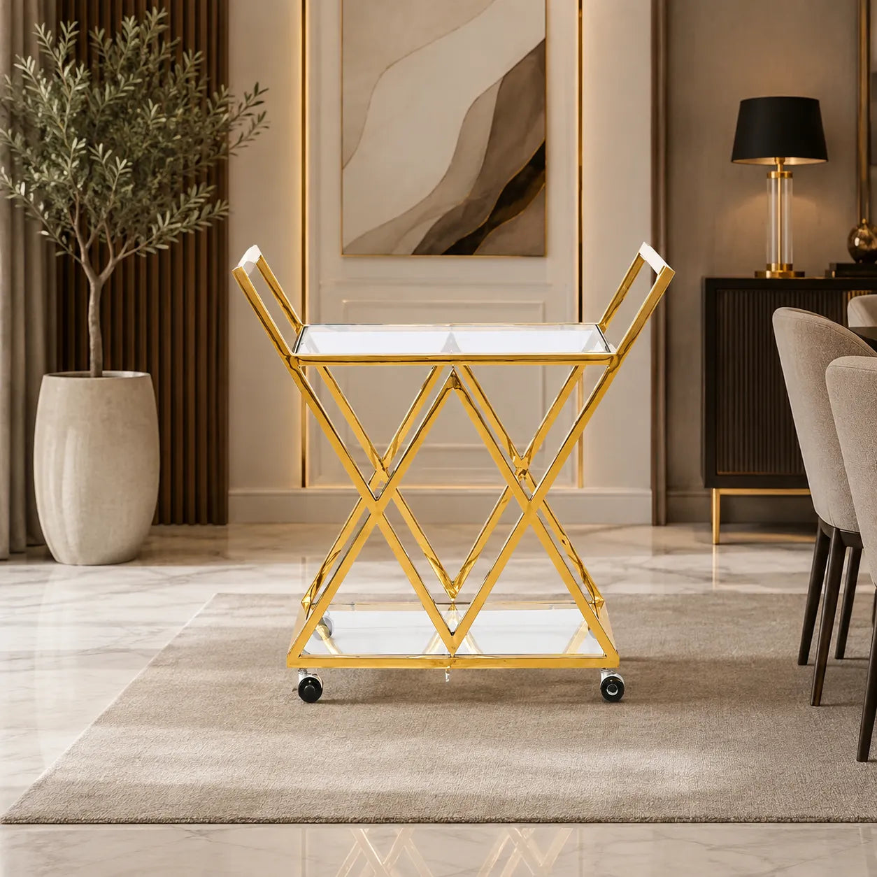 Chariot Triangle Gold Transparent