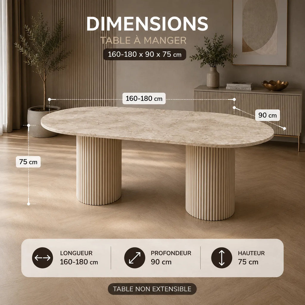 Table en marbre de luxe