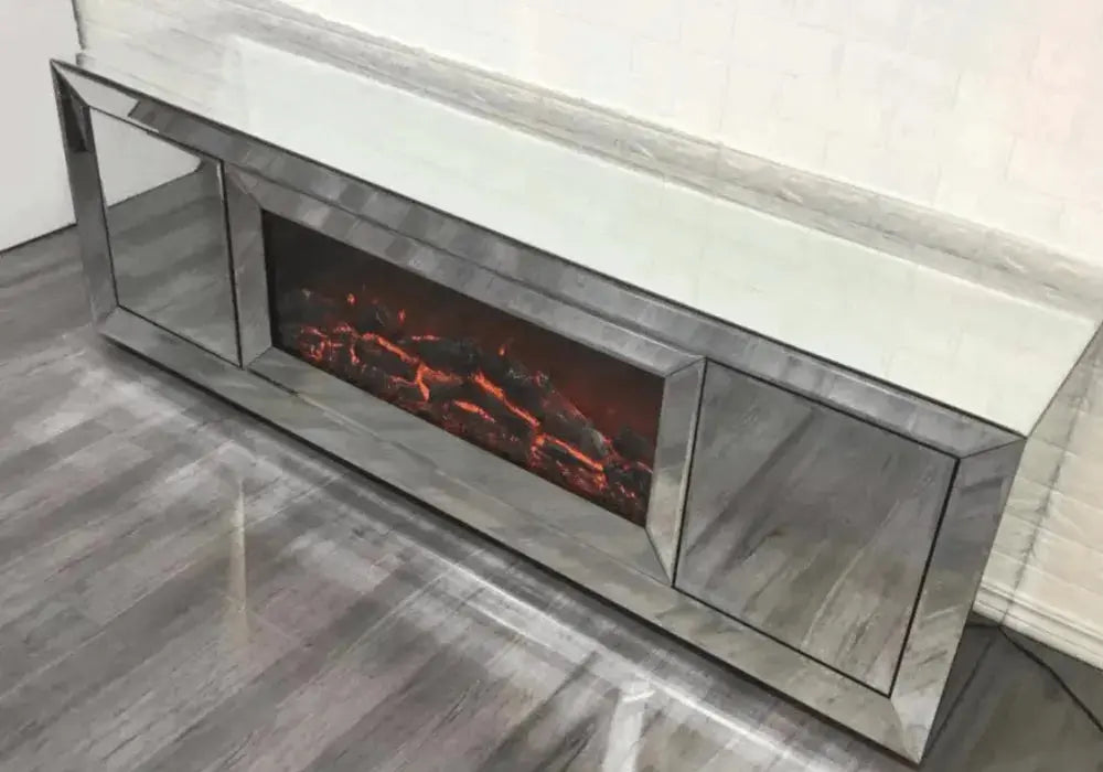 Cheminee Rectangle 180x45x58 CM Swedzo-Meuble