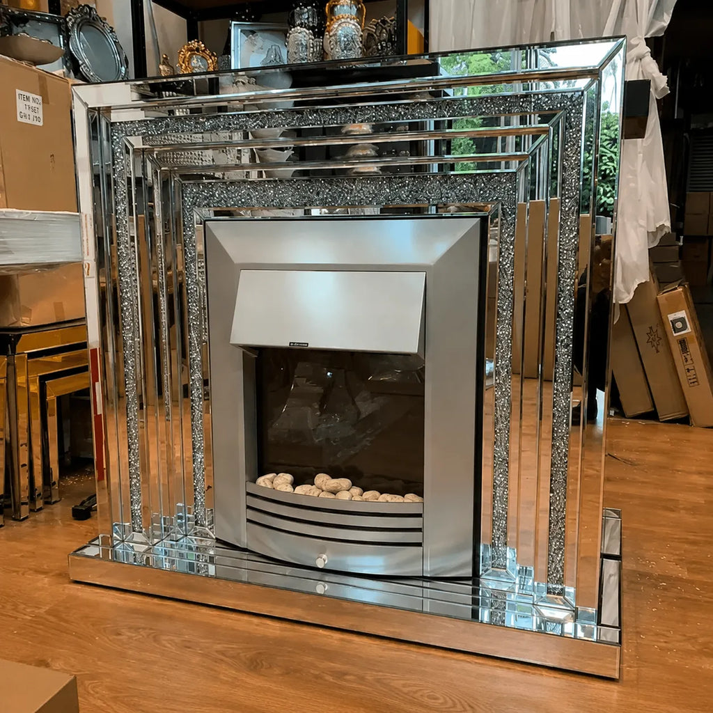 Cheminee Miroir 120x38x100 CM