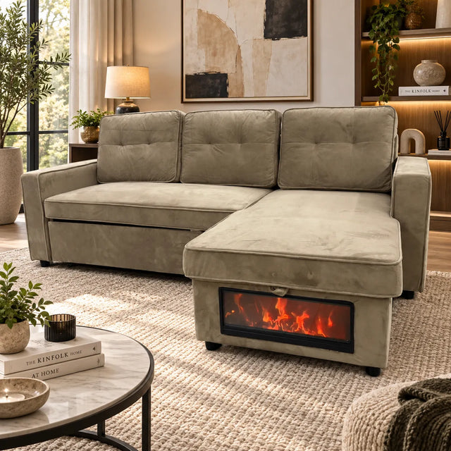 Cheminée canapé d’angle convertible avec rangement
— canapés et fauteuils, canapé d’angle, canapé convertible, canapé 3 places, fauteuil design, canapé moderne, salon séjour
