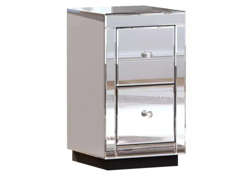 Chevet 2 tiroirs mirror candelle Swedzo-Meuble