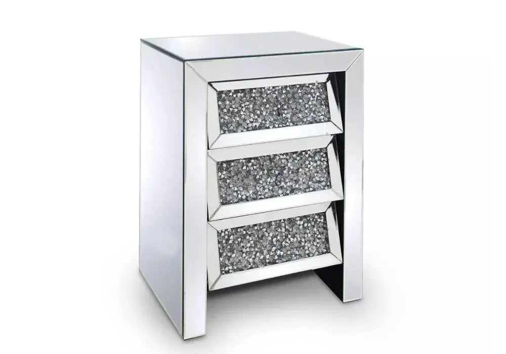 Chevet miroir design diamant Swedzo-Meuble