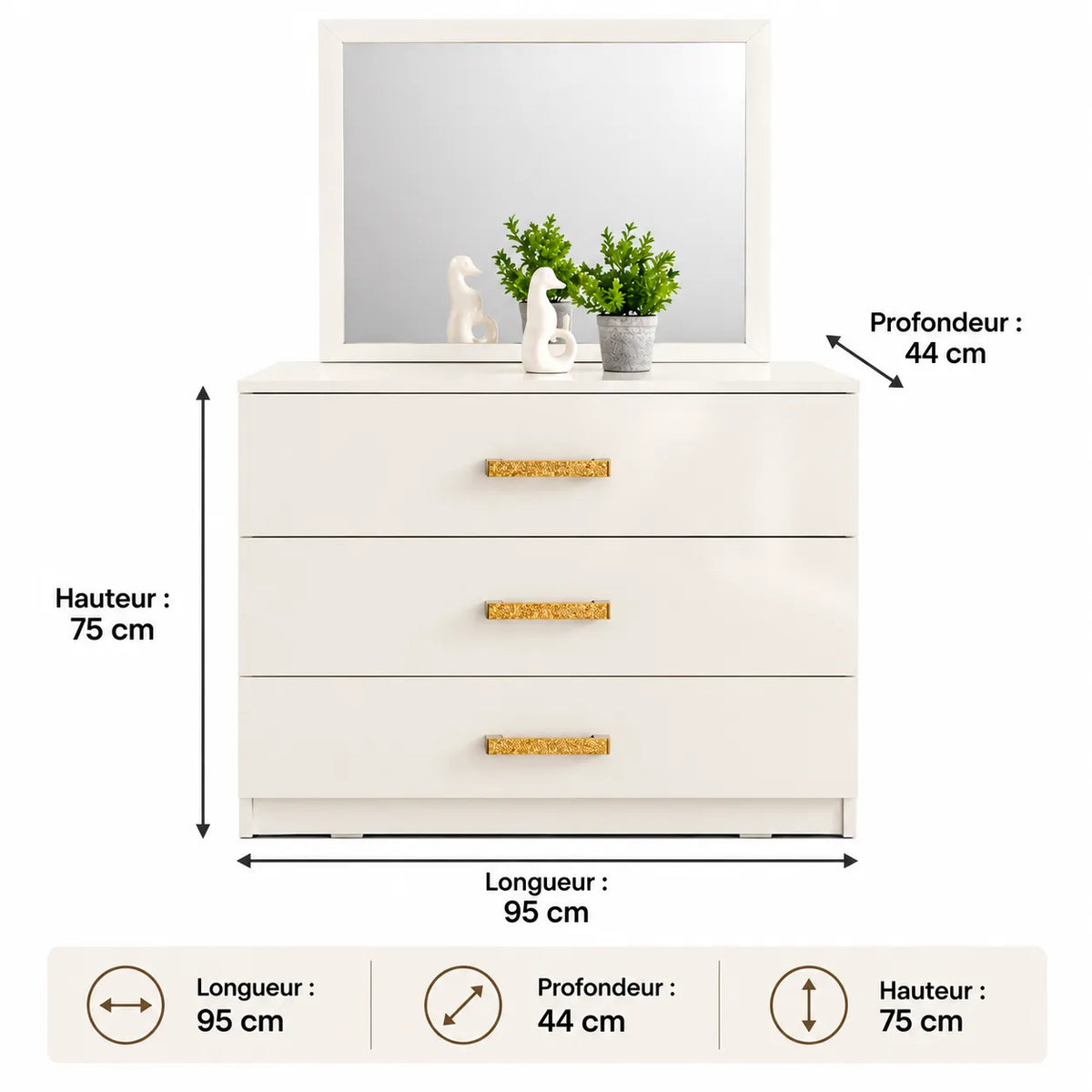 Commode + miroir GIRONA