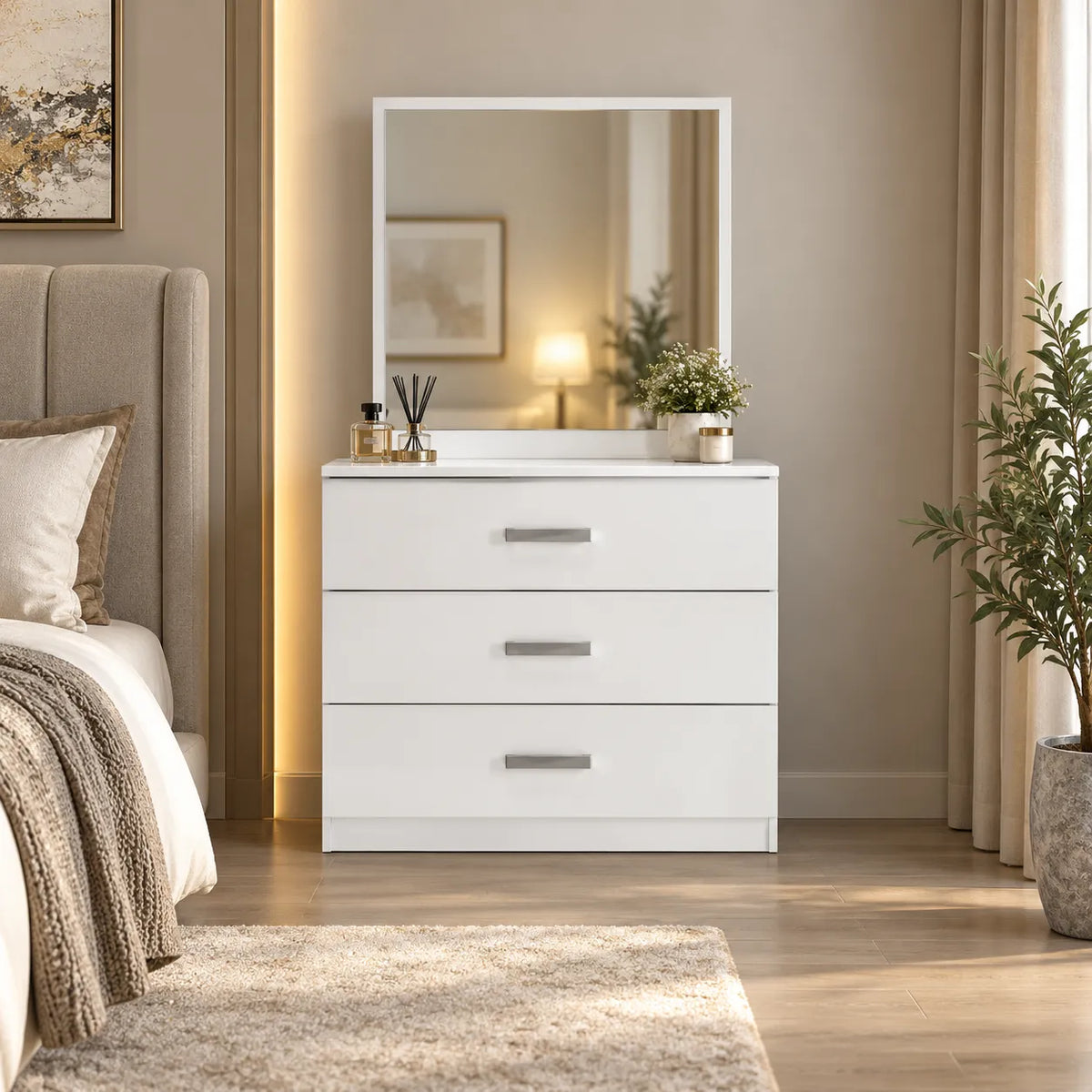 Commode + miroir PALMA