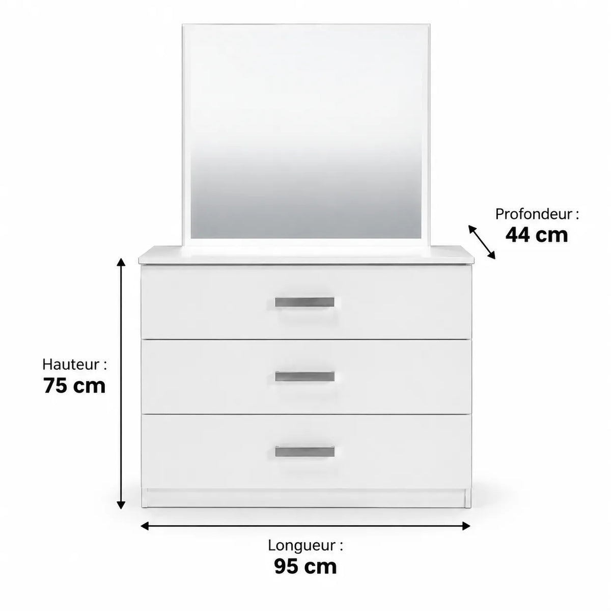 Commode + miroir PALMA