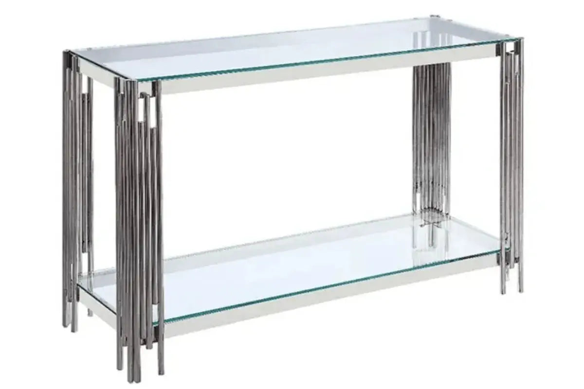 Console Flute en Pieds Chrome Swedzo-Meuble