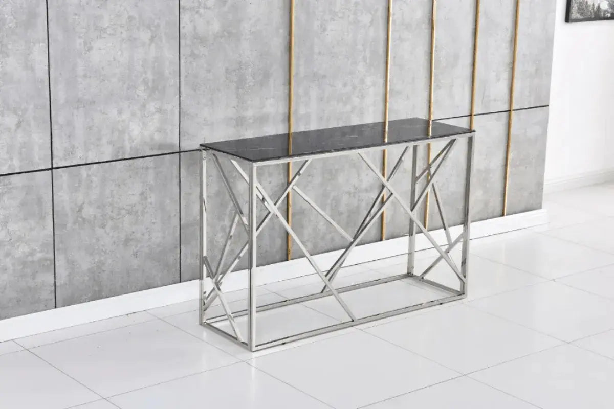 Console Geomag Pieds Chrome 120x40x78 CM Swedzo-Meuble