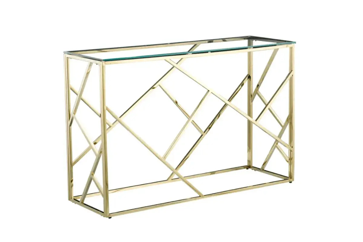 Console Geomag Pieds Gold 120x40x78 CM Swedzo-Meuble