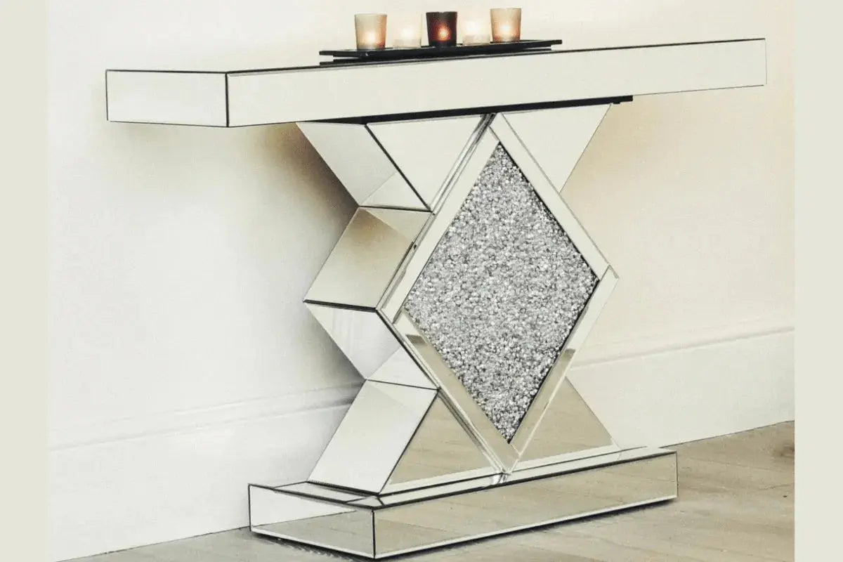 Console Miroir Losange Swedzo-Meuble
