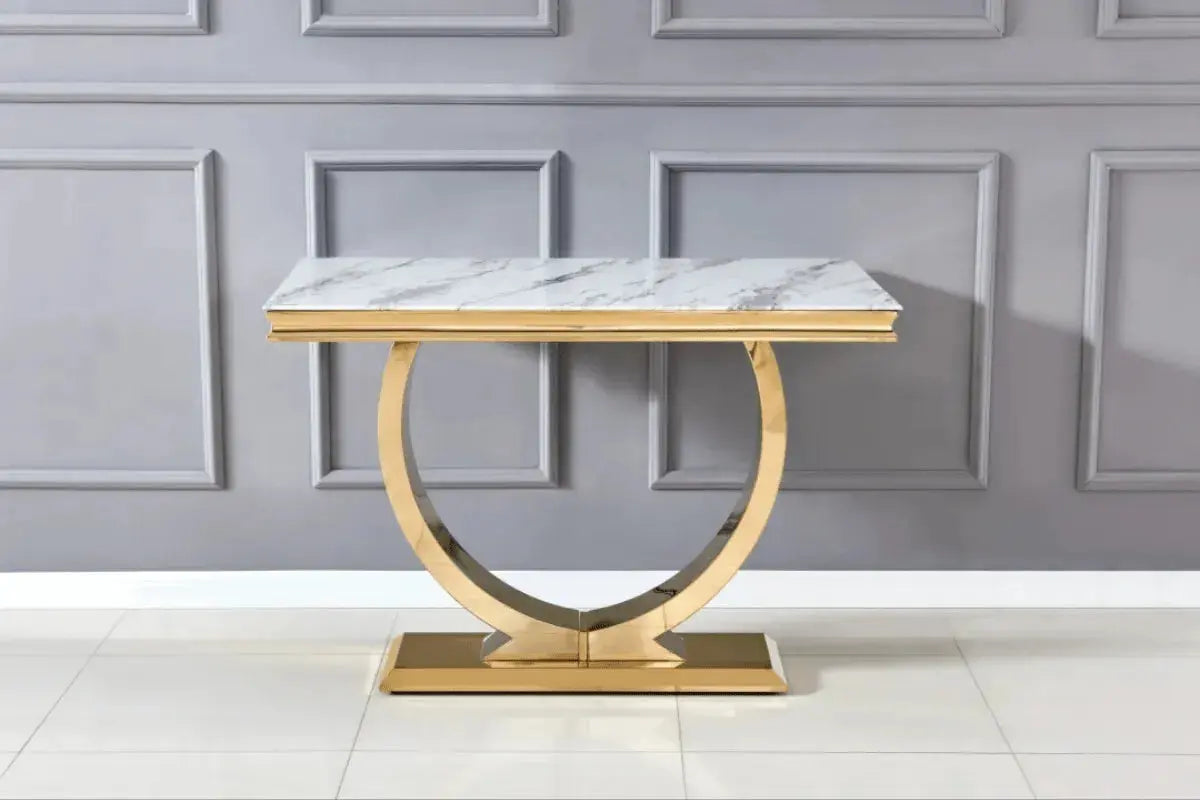 Console Omega Pieds Dore Swedzo-Meuble