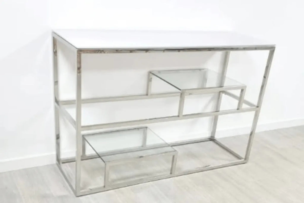 Console Romi Avec Pieds Argent