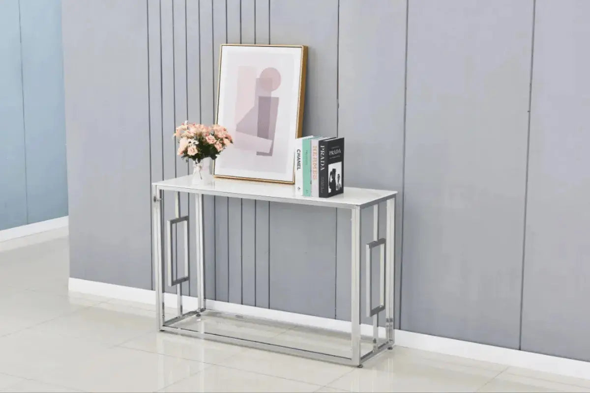 Console Sophie Pieds Chrome Swedzo-Meuble