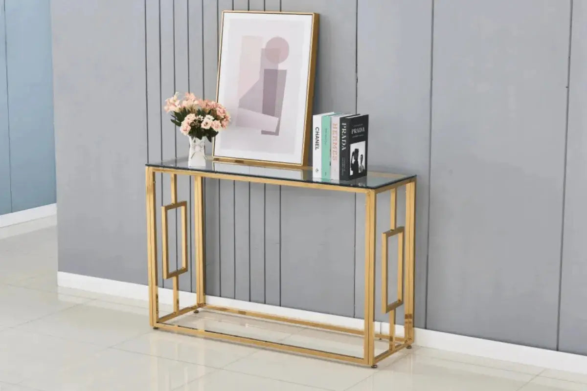 Console Sophie Pieds Dore Swedzo-Meuble