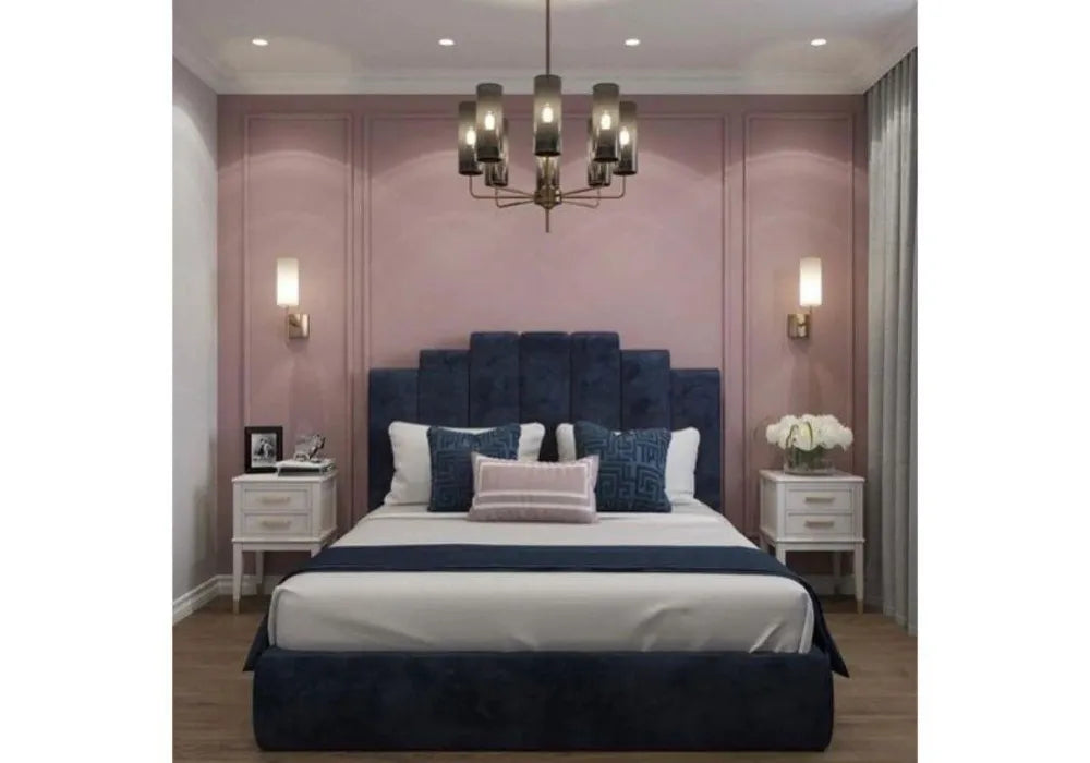 E lit cadre  velours 140/190