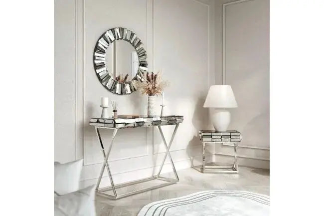 E miroir mozaik 80 cm Swedzo-Meuble