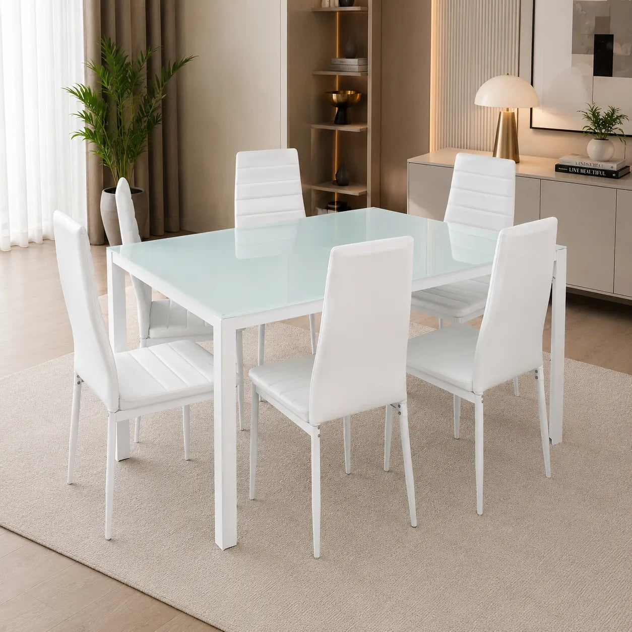 Ensemble Table avec 4 ou 6 Chaises
