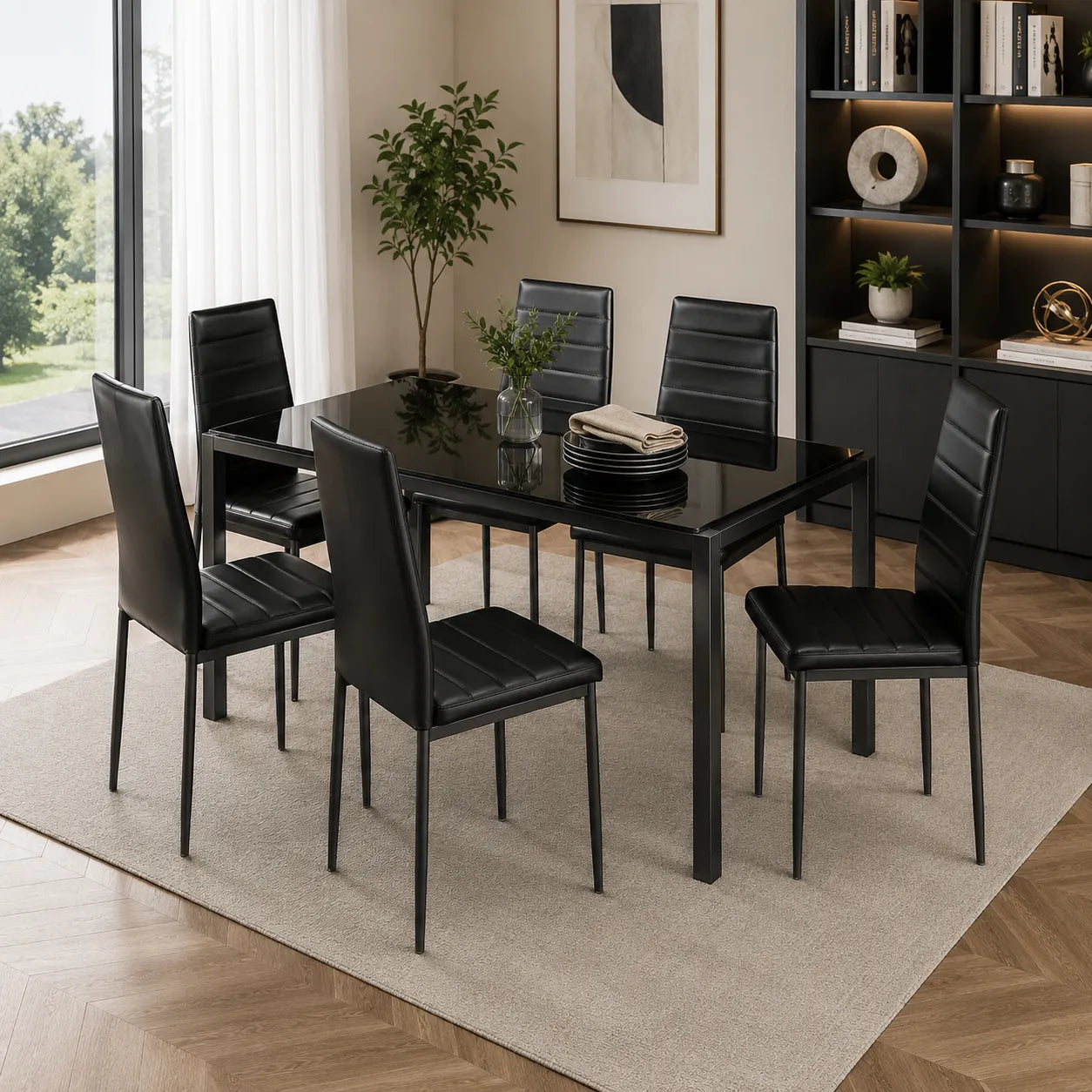 Ensemble Table avec 4 ou 6 Chaises