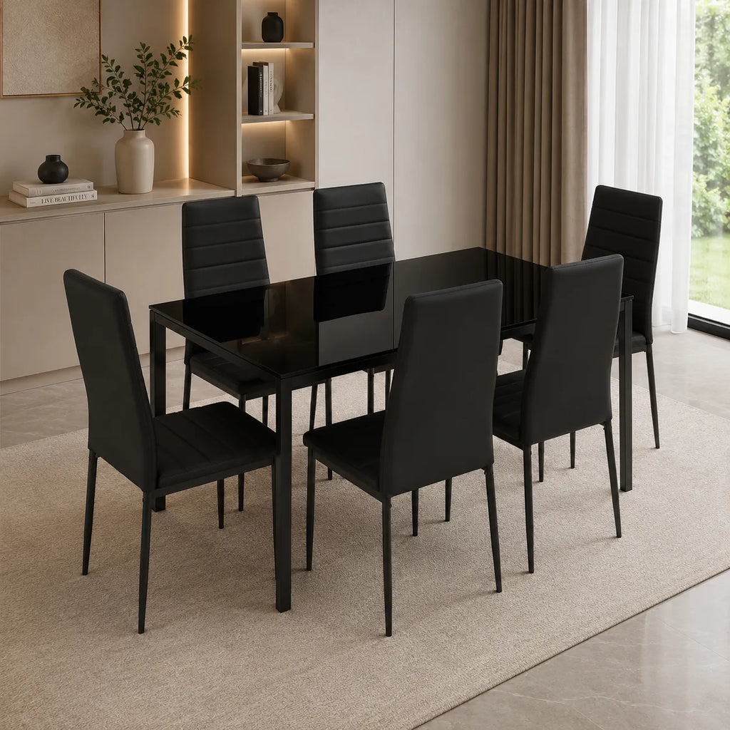 Ensemble Table avec 4 ou 6 Chaises