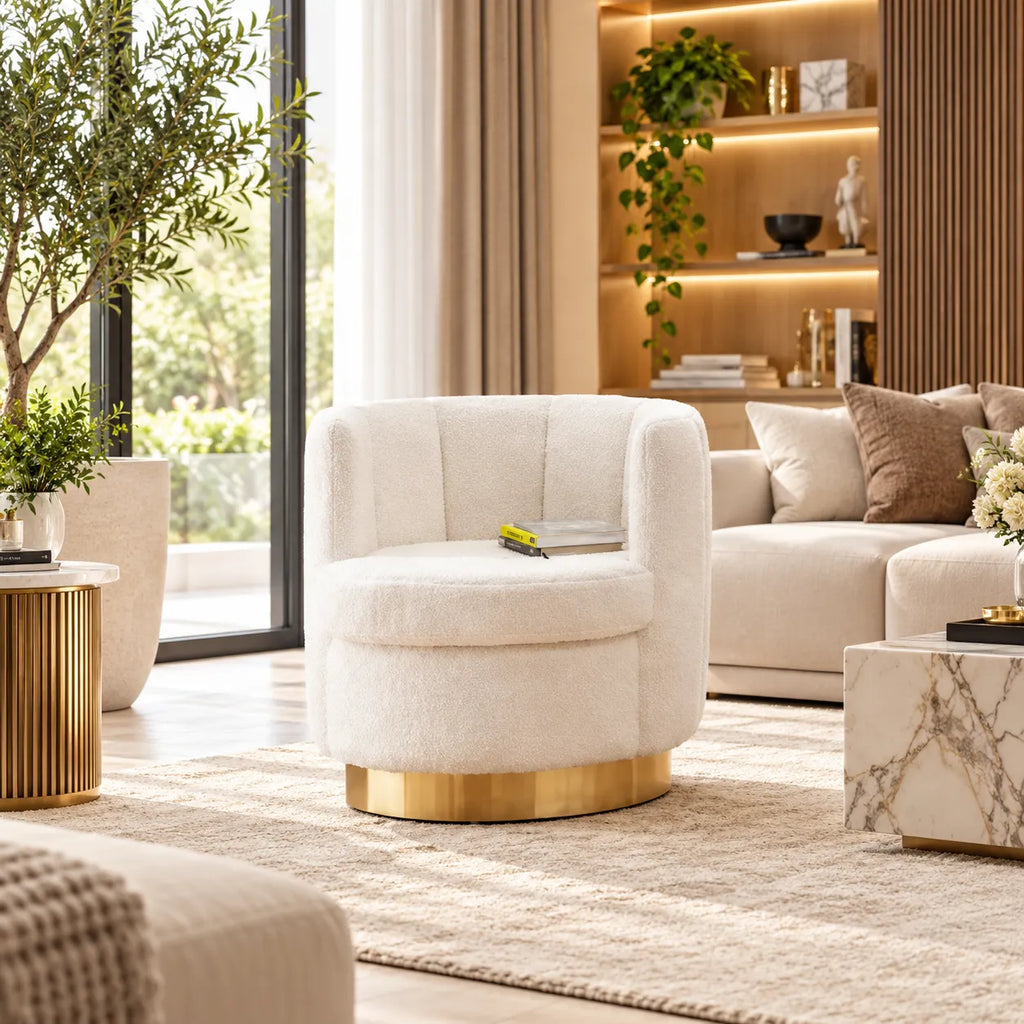 Fauteuil Boudoir Rotatif Molletonné Doudou