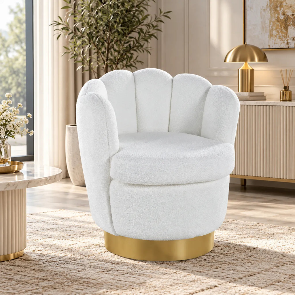 Fauteuil Boudoir Rotatif Molletonné Doudou