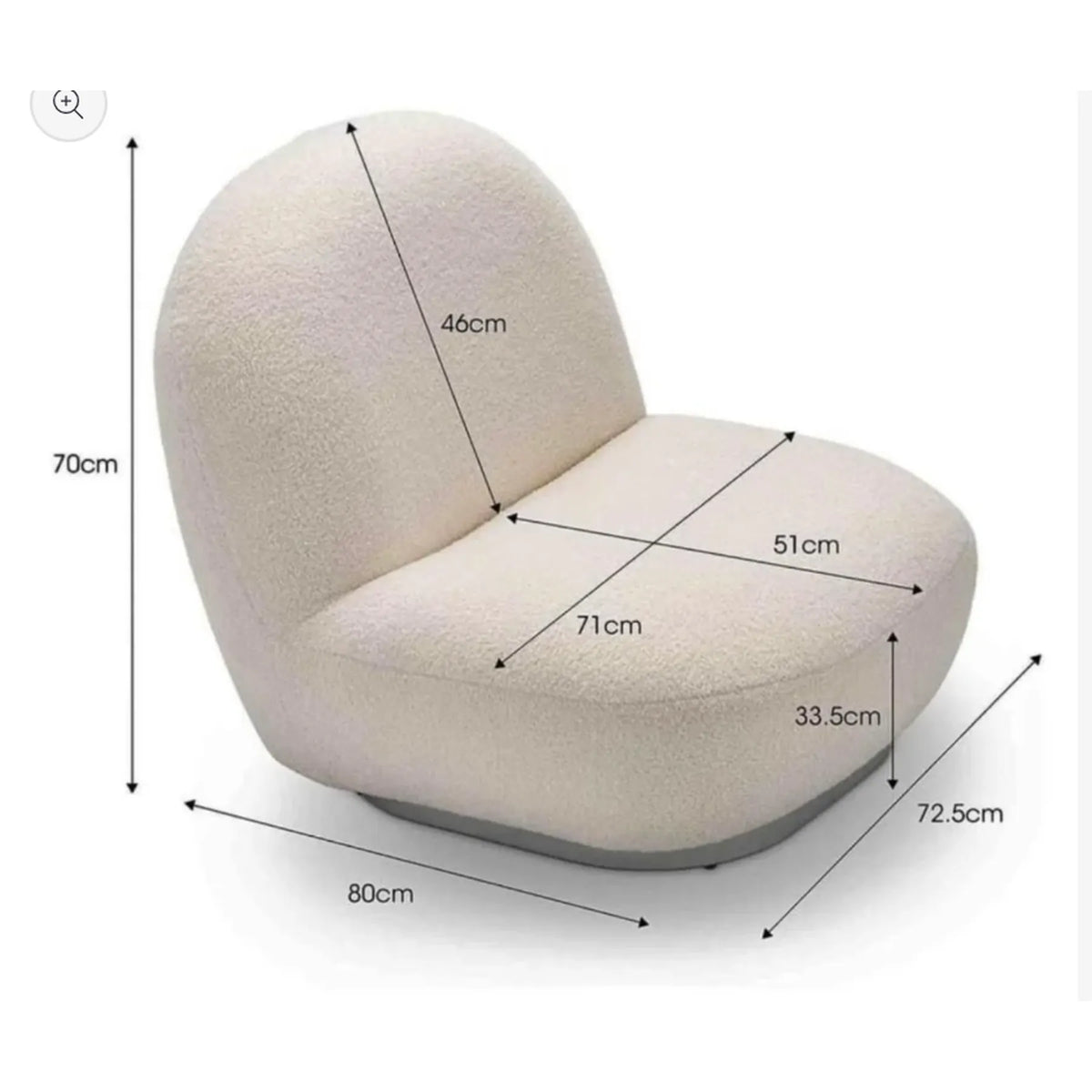 Fauteuil Poire Pouf