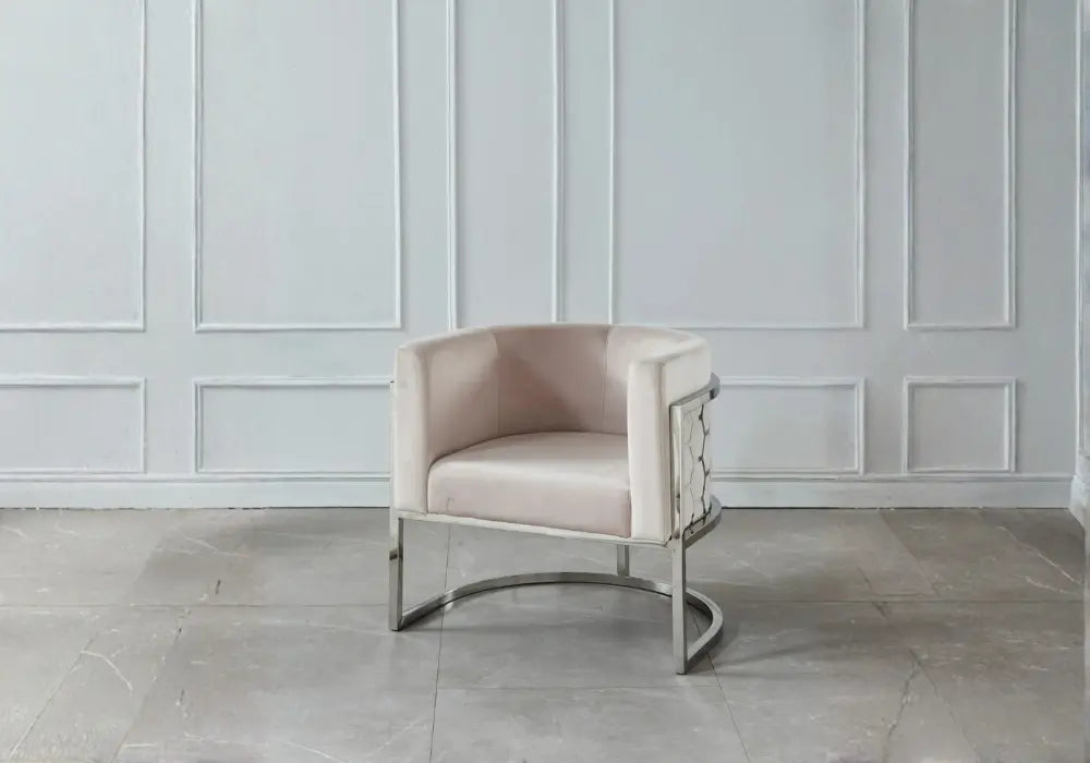 Fauteuil Alveoles pieds argentés Swedzo-Meuble
