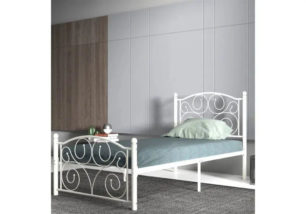 G Lit 1 Place Fer Forge Swedzo-Meuble