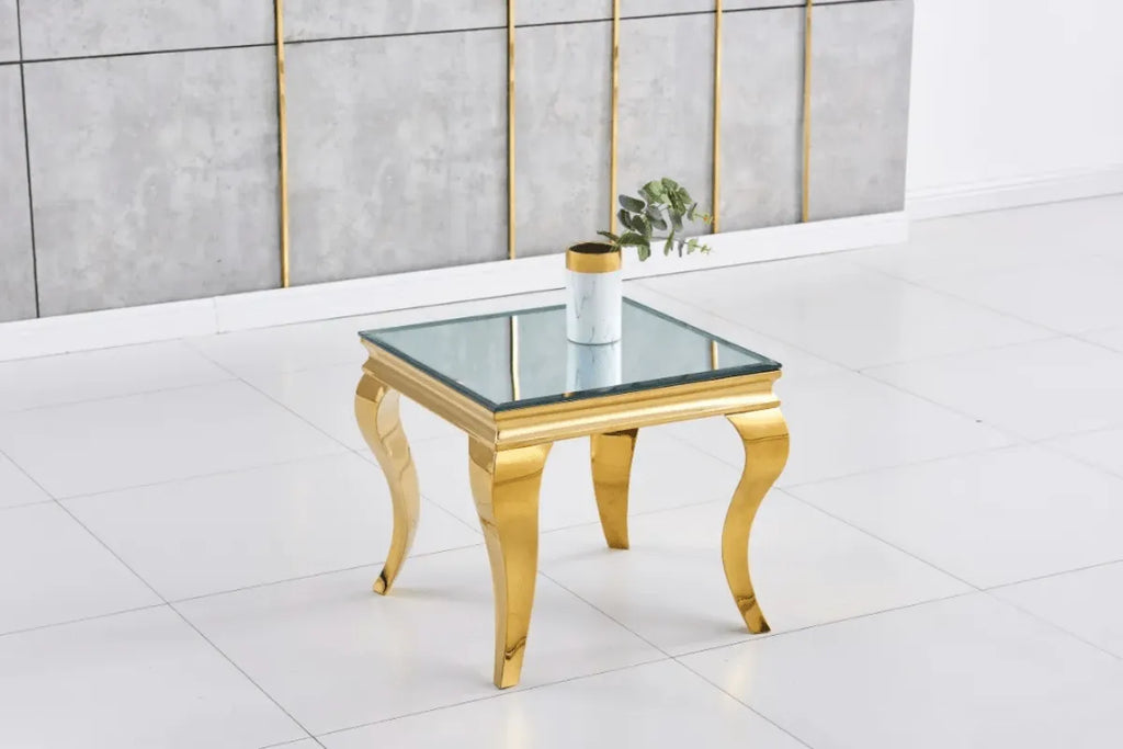 Gueridon Baroque Pieds Gold 50x50 CM