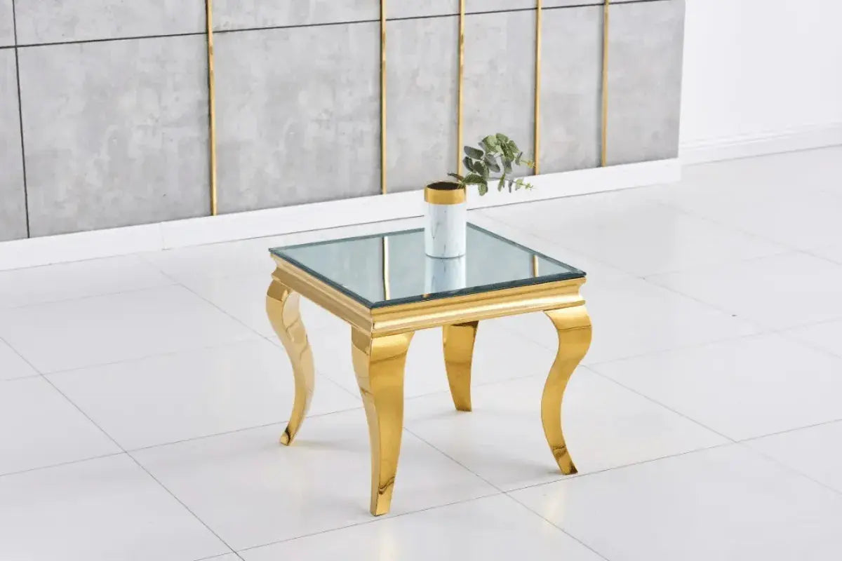 Gueridon Baroque Pieds Gold 50x50 CM Swedzo-Meuble