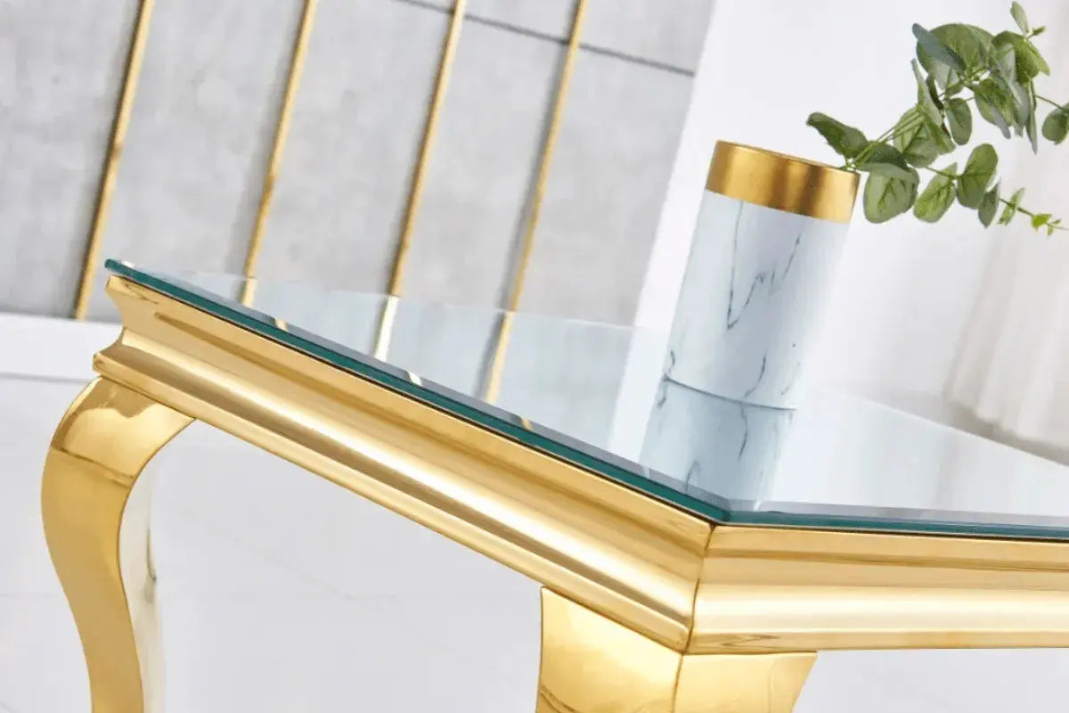 Gueridon Baroque Pieds Gold 50x50 CM Swedzo-Meuble