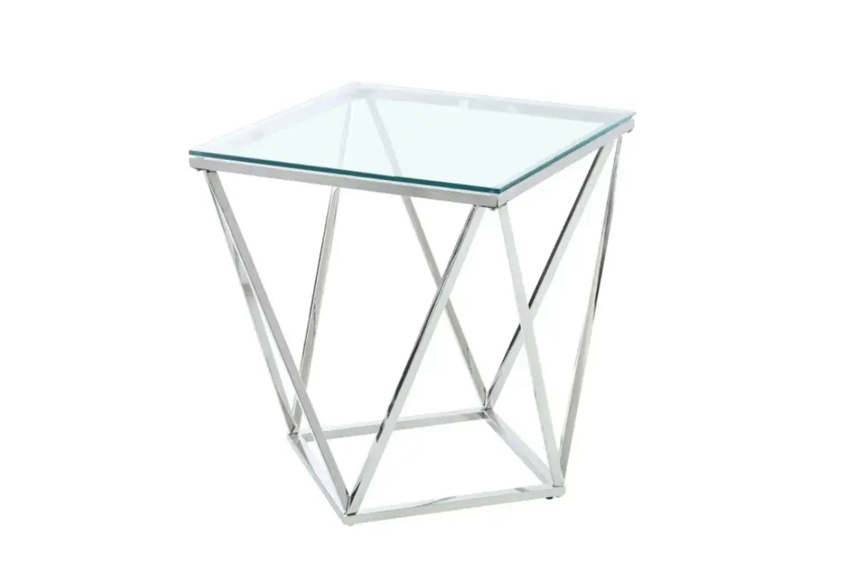 Gueridon Lisa Chrome Swedzo-Meuble