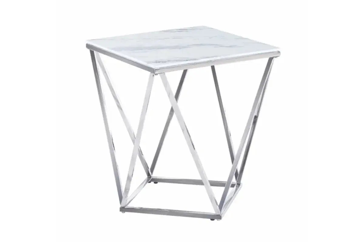 Gueridon Lisa Chrome Swedzo-Meuble