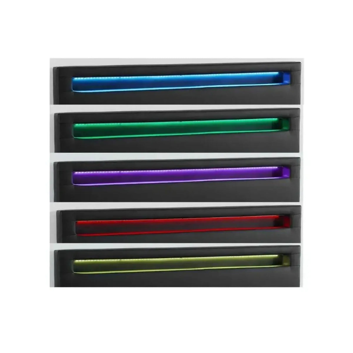LED Lit avec Sommier Gris