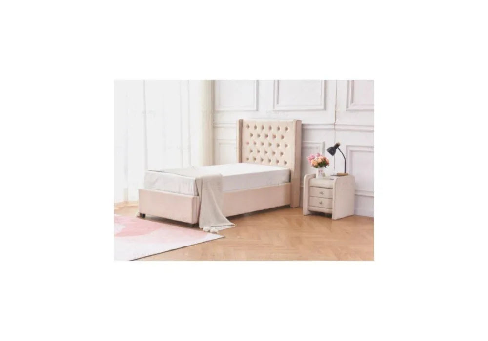 LIT ERES CAPITONNE VELOURS  90×190 cm