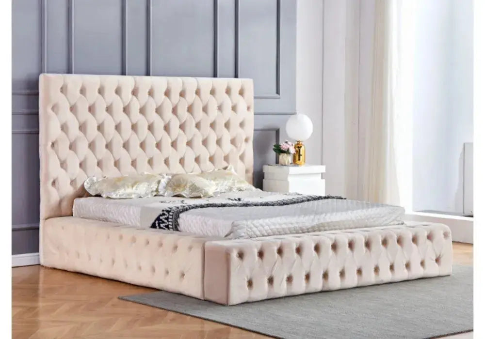 LIT ROYAL CAPITONNE VELOURS Swedzo-Meuble