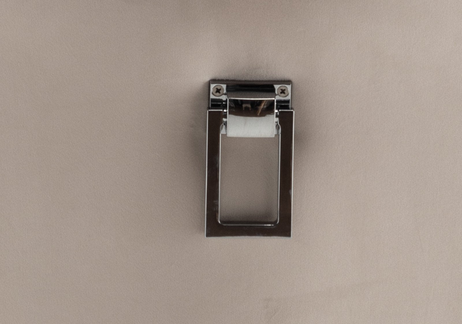 Chaise capitonnée argent beige LORA