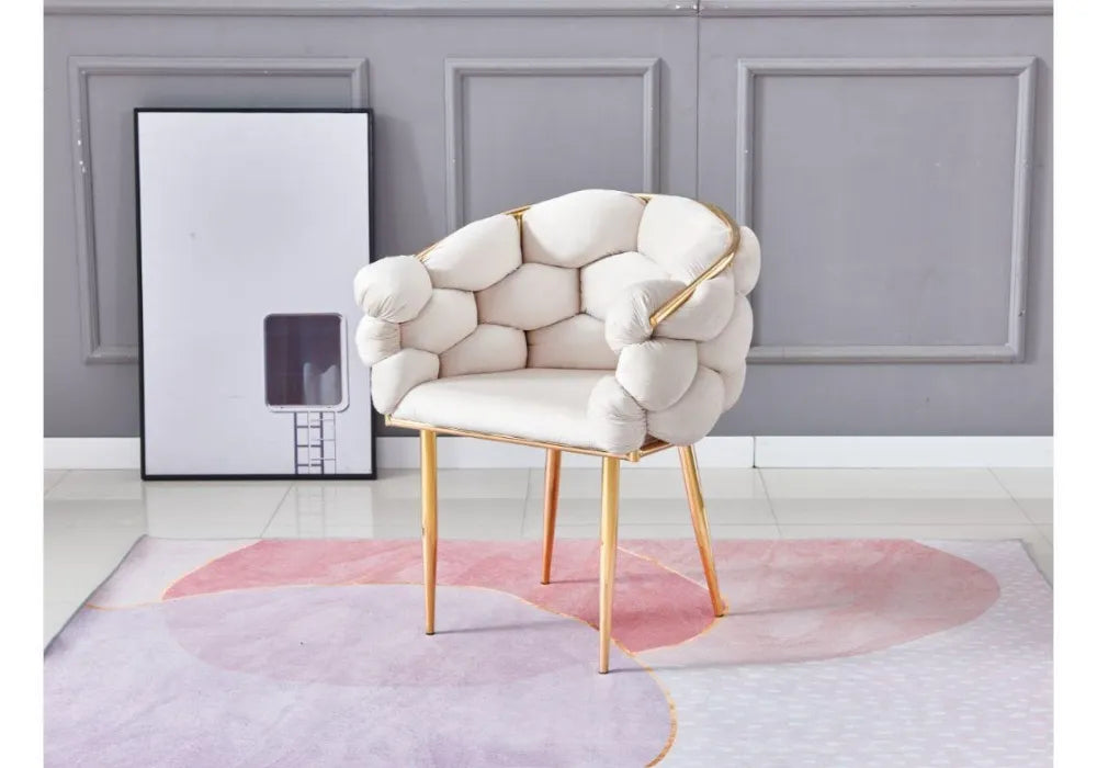 LOT DE 4 CHAISES BALLON GOLD VELOURS