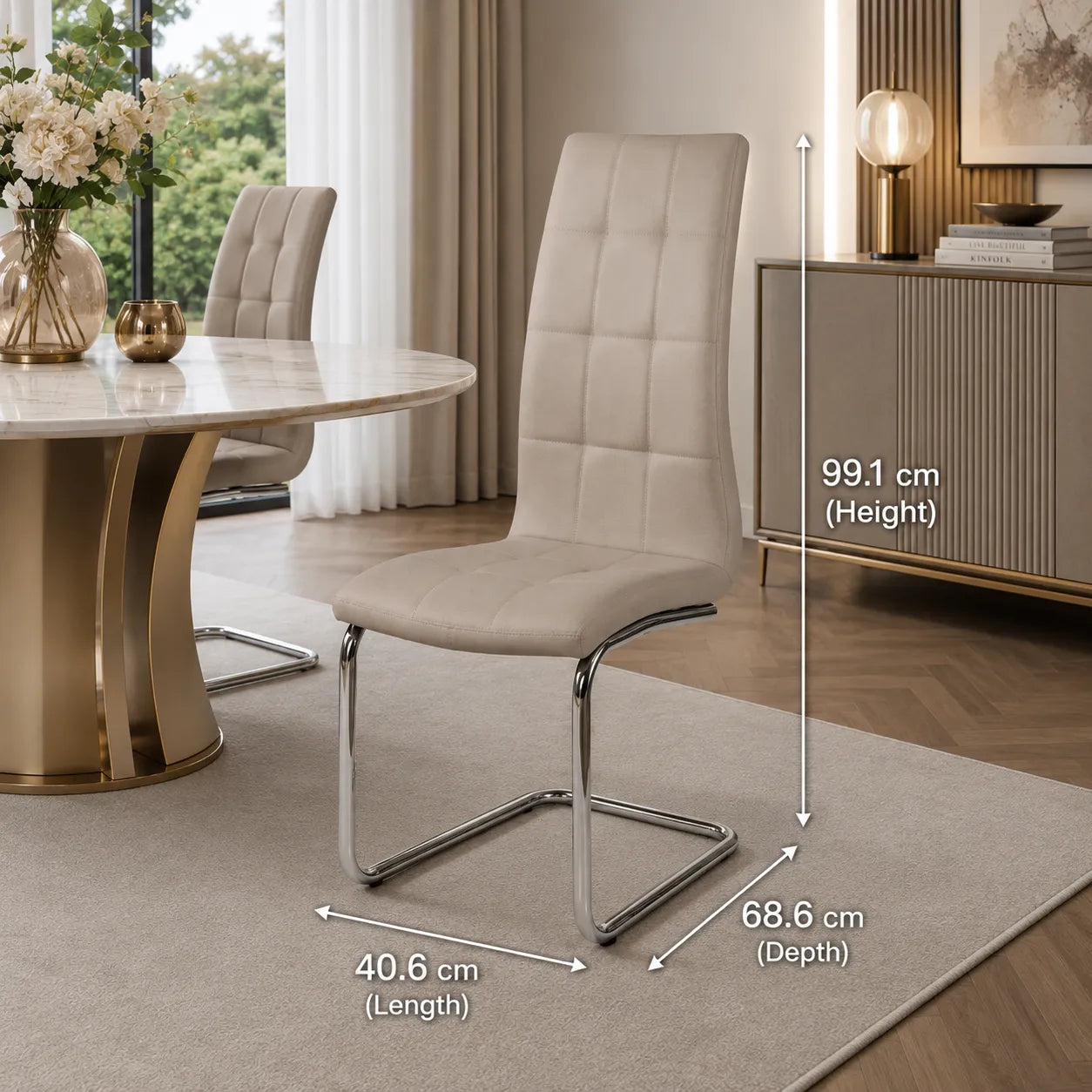 LOT DE 4/6 CHAISES BELLA EN SIMILICUIR