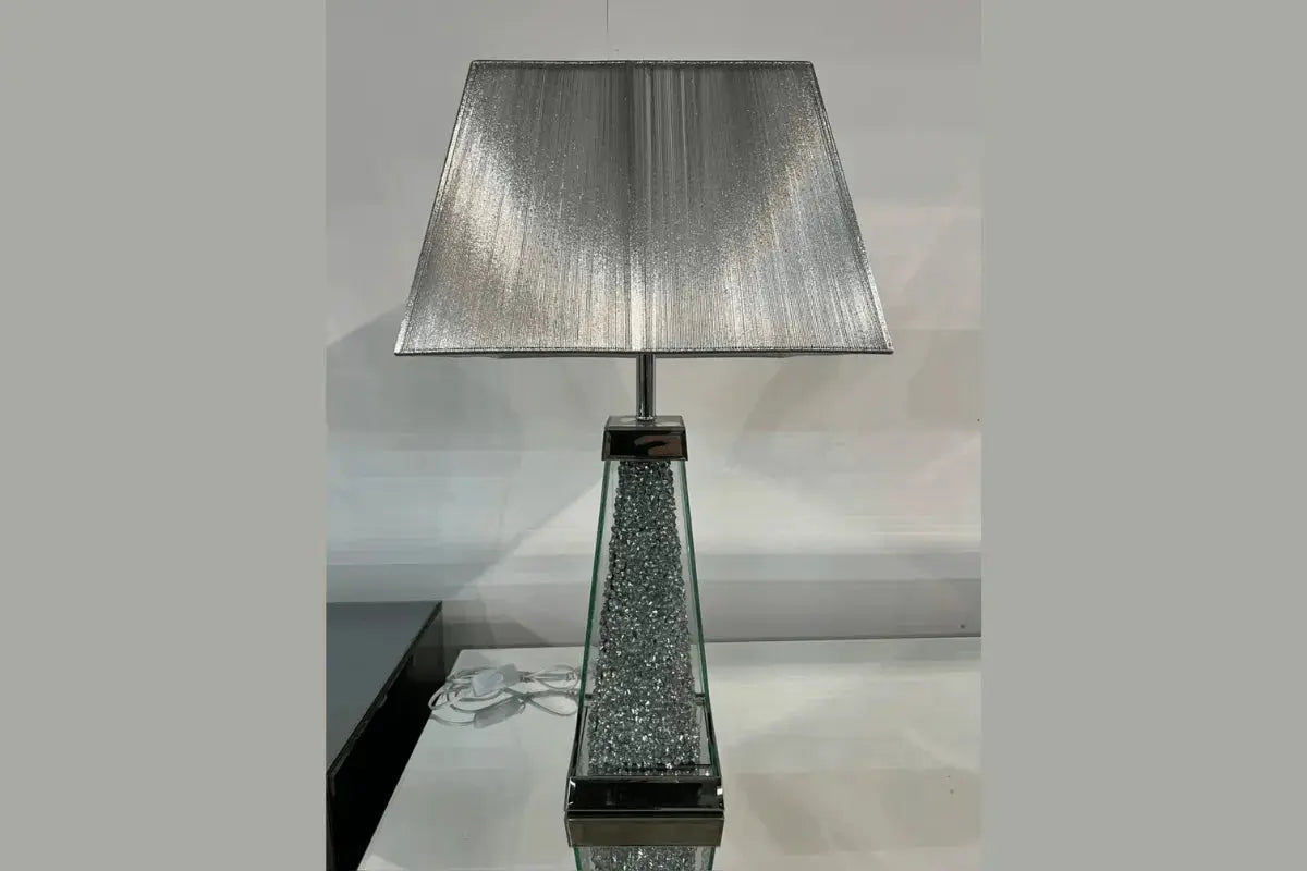Lampe Strass 16x16x52 CM Swedzo-Meuble