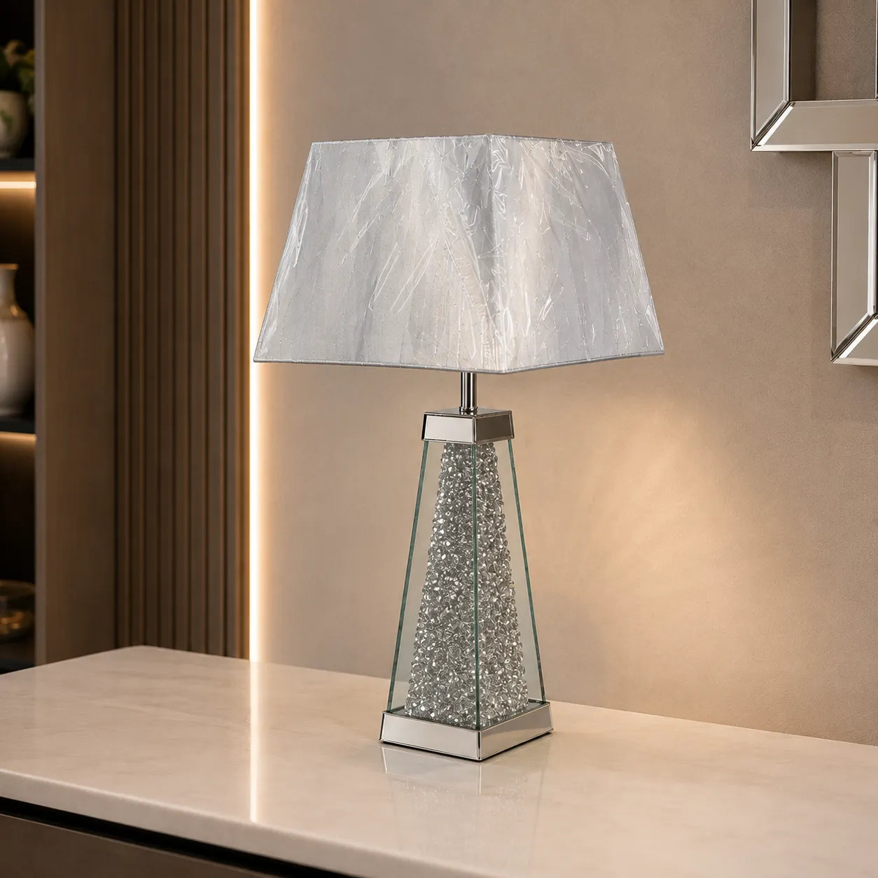 Lampe Strass 16x16x52 CM