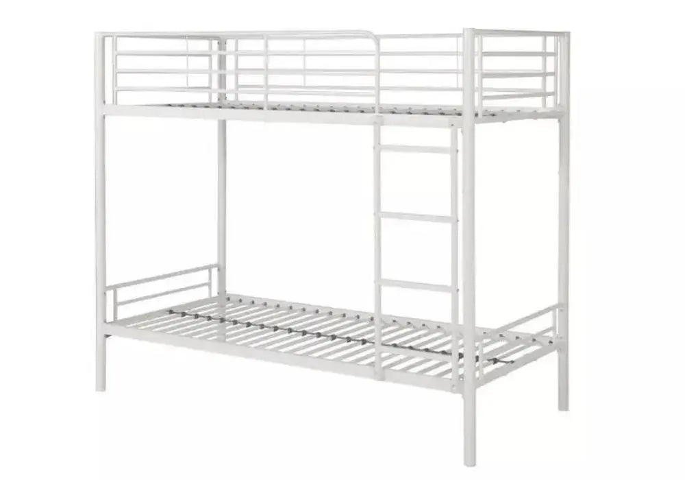 Lit 1+1 Superposes Blanc Swedzo-Meuble