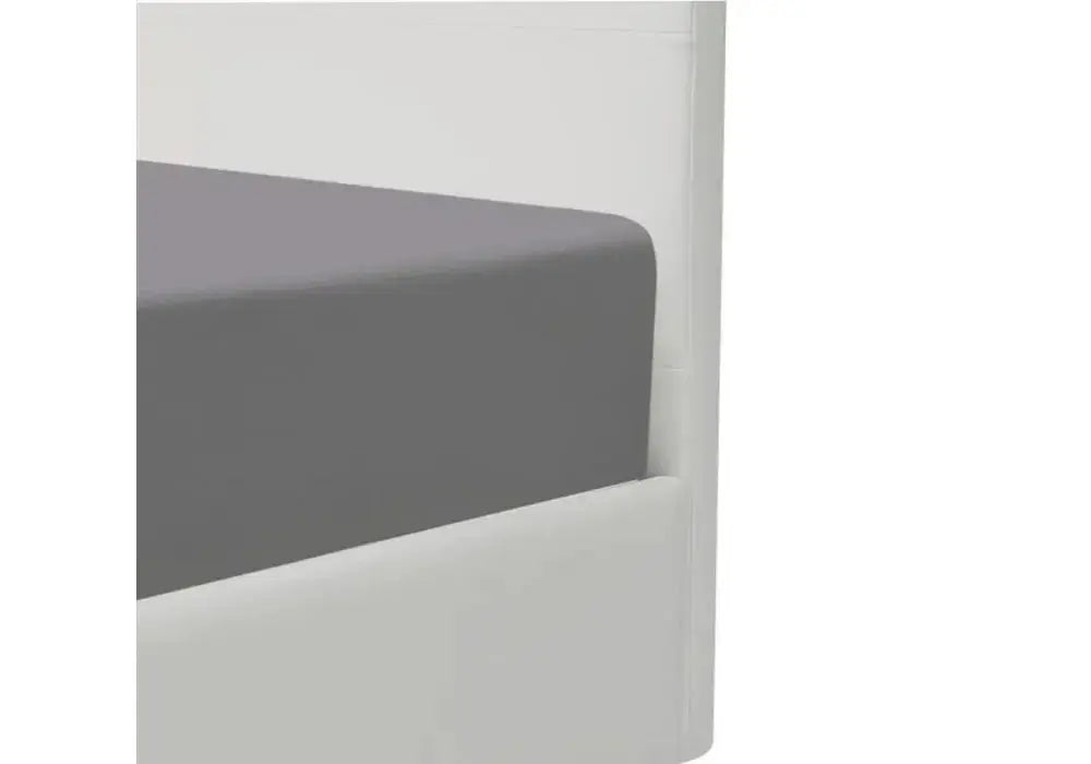 Lit Avec Sommier 140x190 - 160x200 Blanc Swedzo-Meuble