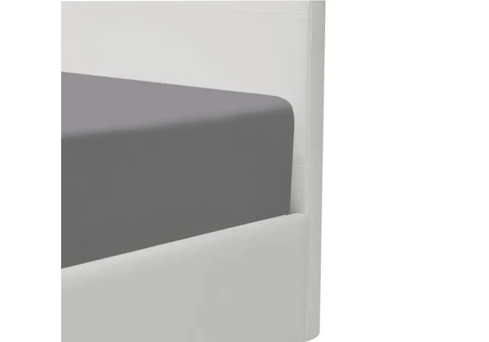 Lit Avec Sommier 140x190 - 160x200 Blanc
